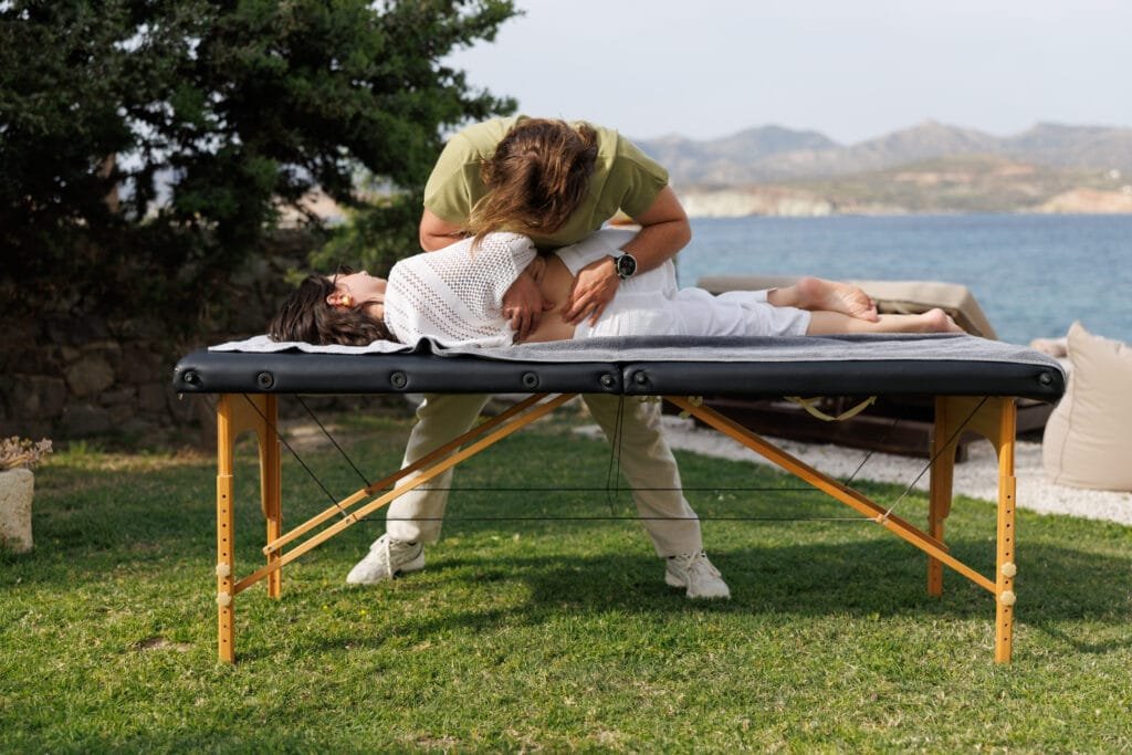 deep tissue manual therapy lower back physiotherapy milos